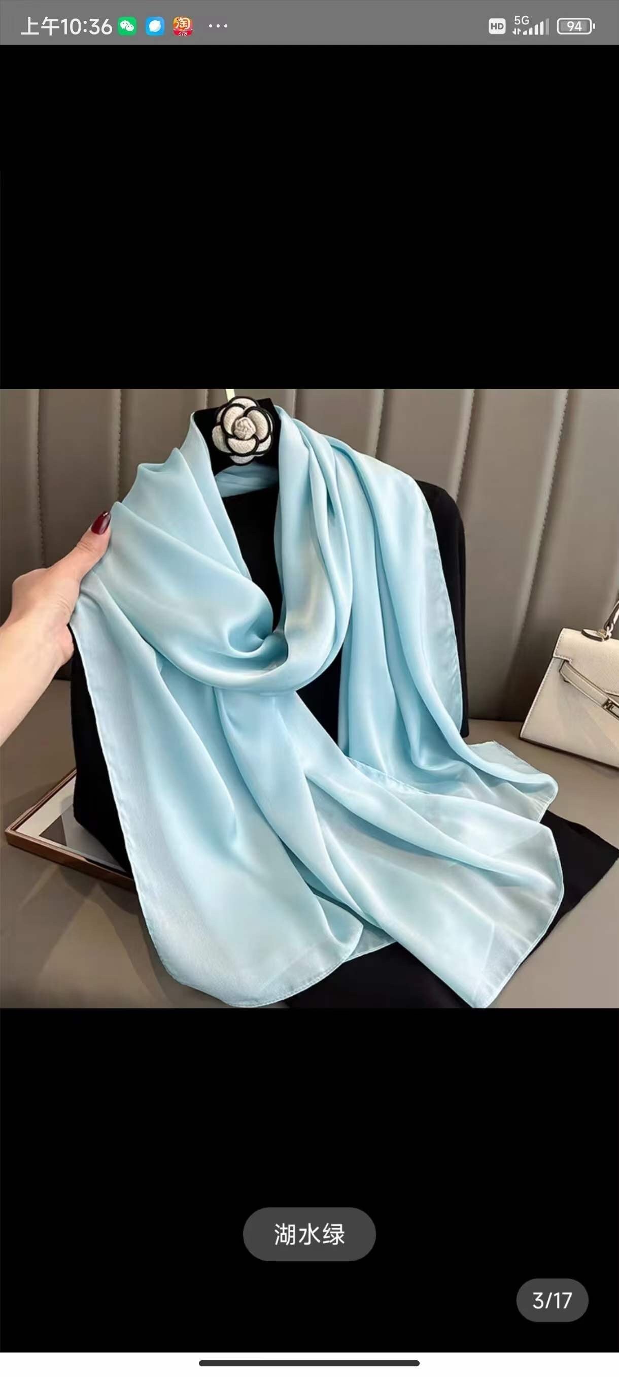 244 Seta silk viscosa viscose 90x180cm